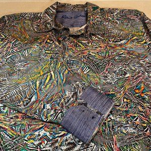Robert Graham embroidered Classic Fit XXL button down long sleeve shirt